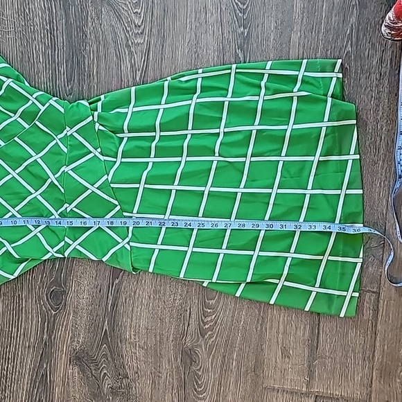 Ann Taylor Fit Flare Business Casual Polyester green Dress - Picture 10 of 13